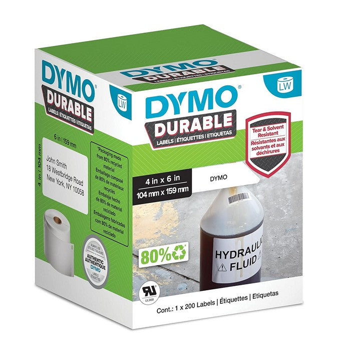 DYMO - Étiquettes industrielles durables pour imprimantes d'étiquettes LabelWriter