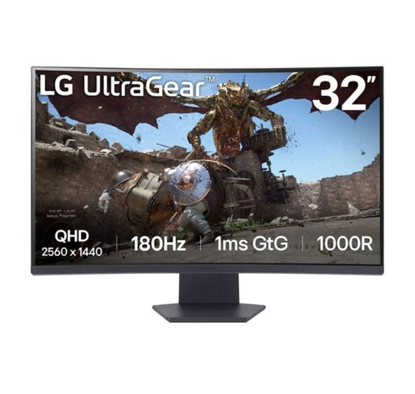 Écran de jeu incurvé LG UltraGear 32GS60QC-B de 32 po - QHD - 180 Hz - AMD FreeSync - Adaptive Sync (32GS60QC-B)