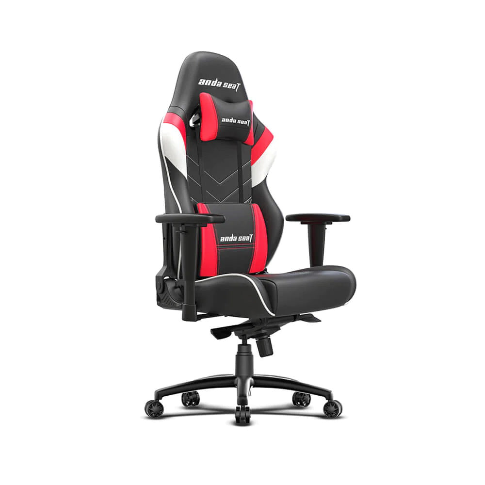 Anda Seat Assasin King Gaming Chair Series, black red and white - XL - 400 lbs