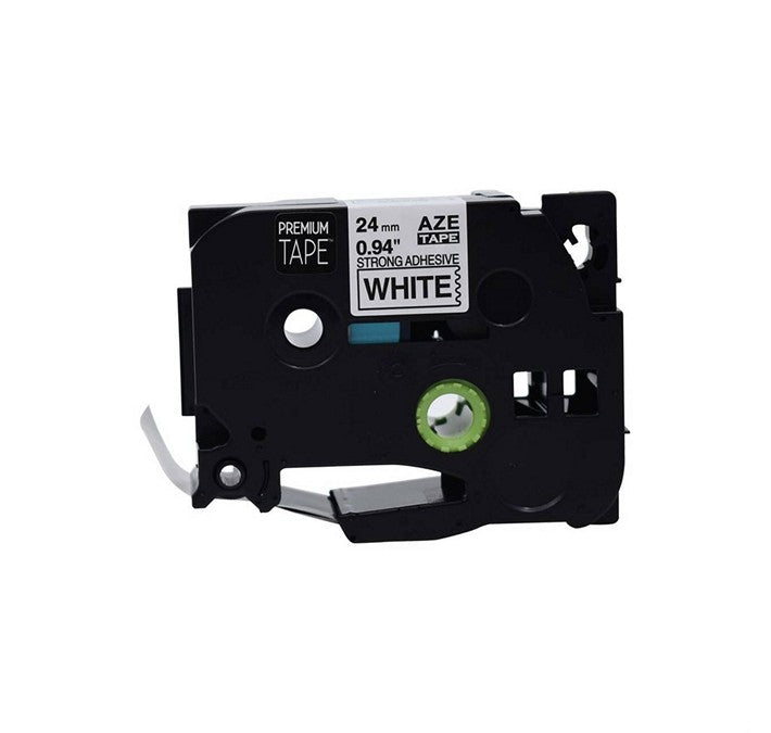 PREMIUM TAPE - Étiquettes Brother TZe-S251 compatible - 24 mm - Noir sur blanc - Type TZe Tape (AZS251)