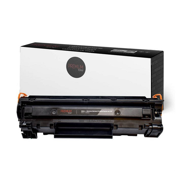 Premium Tone - Toner noir compatible HP 285A et Canon 125