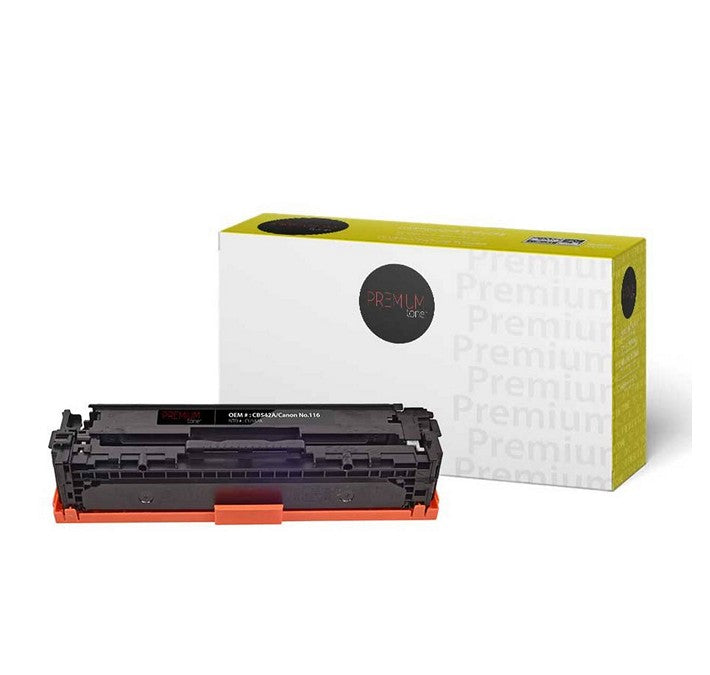 Premium Tone - Toner jaune compatible HP 125A et Canon 116