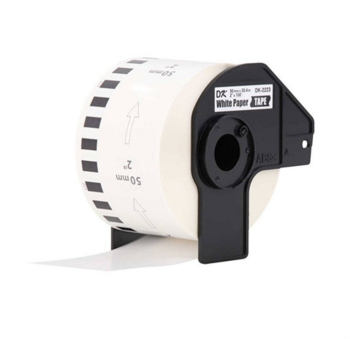 PREMIUM TAPE - Ruban papier continu compatible Brother DK2211 - Blanc - 50 mm (2