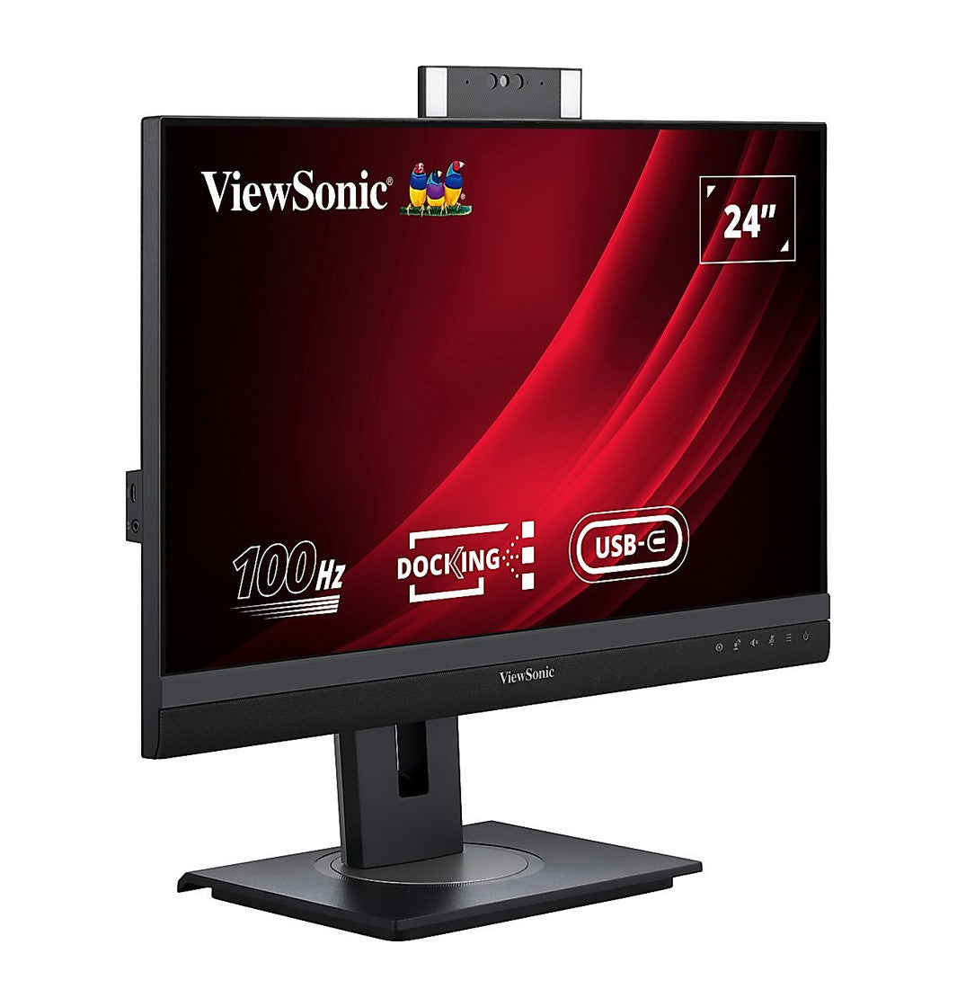 Écran de conférence ViewSonic VG2457V de 24 po - USB-C - FHD - 100 Hz - Certifié Zoom - Windows Hello (VG2457V)