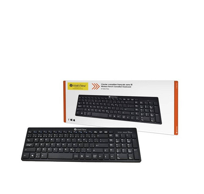 IntekView - Clavier sans-fil V2 français canadien (K730CFWL)