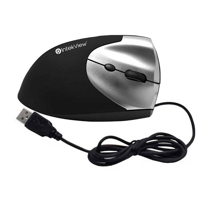 IntekView - Souris filaire ergonomique verticale pour droitier (M100RW)