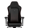 noblechairs HERO Series Gaming Chair - 330 lbs - Black with Red Stitching - 4D Armrests - Faux Leather - Aluminium base (NBL-HRO-PU-BRD)