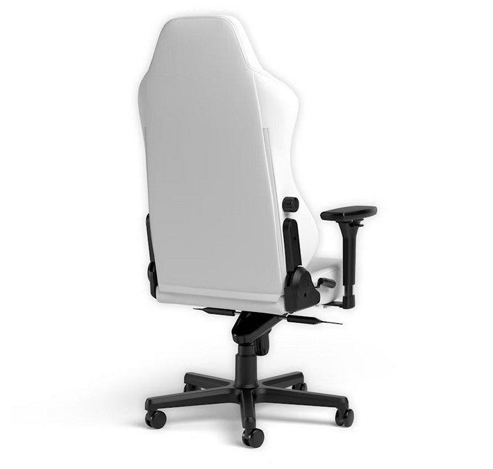 noblechairs White Edition HERO Series Gaming Chair - 330 lbs - White - 4D Armrests - High-Tech Faux Leather - Aluminium base (NBL-HRO-PU-WED)