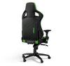 noblechairs Sprout Edition EPIC Gaming Chair - 265 lbs - Black with Green Stitching - 4D Armrests - Faux Leather - Aluminium base (NBL-PU-SPE-001)