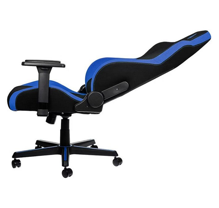 Nitro Concepts S300 Black and Blue Gaming Chair - 300 lbs - Black and Blue Fabric - 3D Armrests - Fabric - Nylon base (NC-S300-BB)