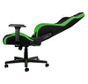 Nitro Concepts S300 Black and Green Gaming Chair - 300 lbs - Black and Green Fabric - 3D Armrests - Fabric - Nylon base (NC-S300-BG)