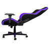 Nitro Concepts S300 Black and Purple Gaming Chair - 300 lbs - Black and Purple Fabric - 3D Armrests - Fabric - Nylon base (NC-S300-BP)