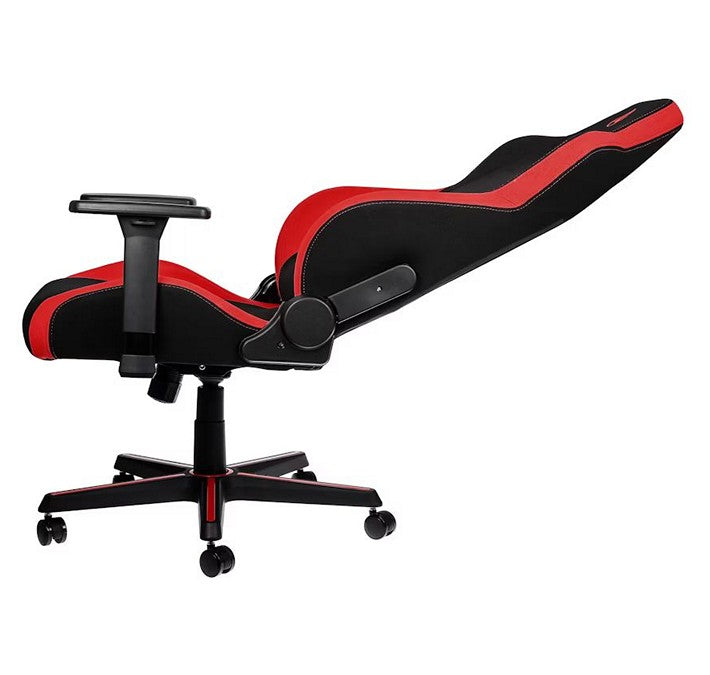 Nitro Concepts S300 Black and Red Gaming Chair - 300 lbs - Black and Red Fabric - 3D Armrests - Fabric - Nylon base (NC-S300-BR)