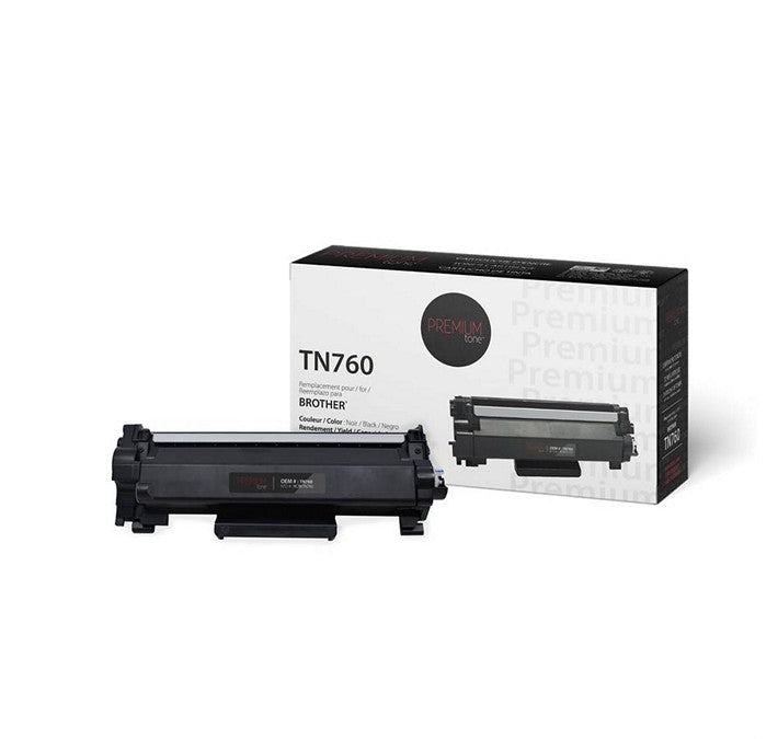 Premium Tone - Toner noir compatible Brother TN760