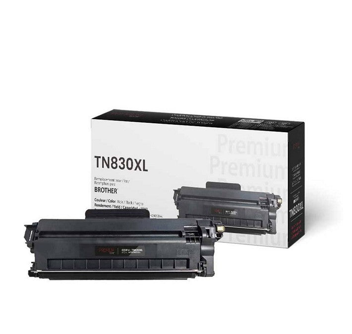 Premium Tone - Toner noir compatible Brother TN830XL