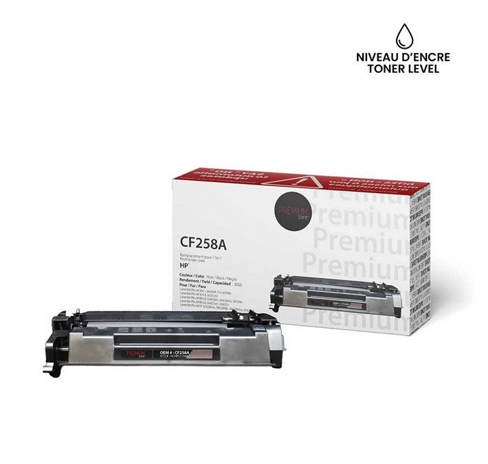 Premium Tone - Toner noir compatible HP 58A