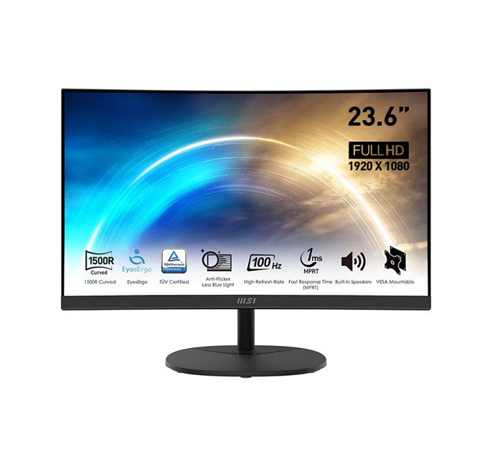 Écran professionel incurvé MSI PRO MP2412C de 24 po - FHD - 100 Hz - Adaptive Sync (PROMP2412C)