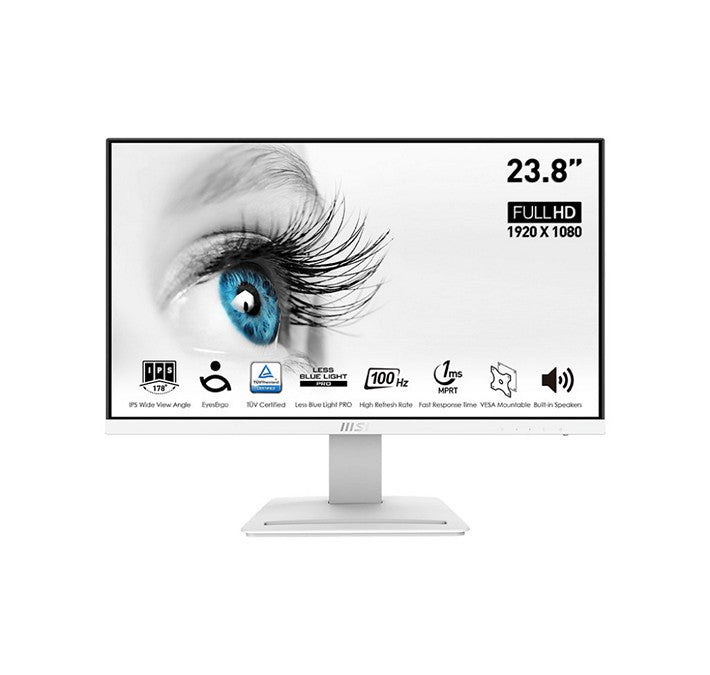 Écran professionel blanc MSI PRO MP243XW de 24 po - FHD - 100 Hz - Adaptive Sync (PROMP243XW)