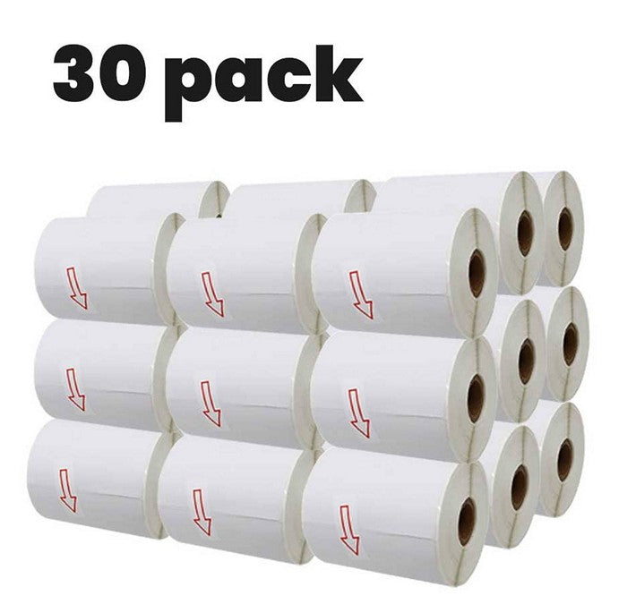 PREMIUM TAPE - Rouleau d'étiquettes Brother RD-S03J1 compatible -  30 Rouleaux - (4