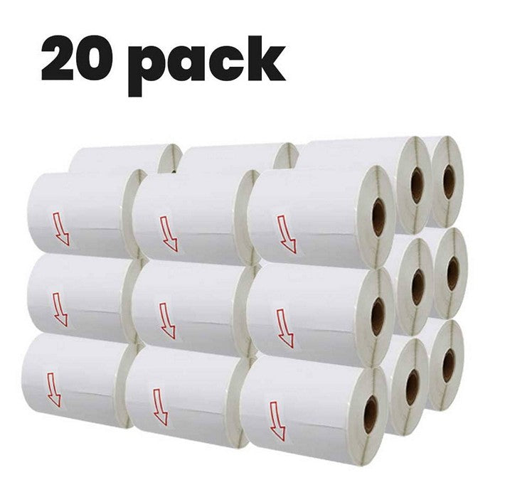 PREMIUM TAPE - Rouleau d'étiquettes Brother RD-S04J1 compatible -  20 Rouleaux - (3