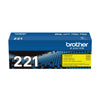 Cartouche de toner jaune Brother TN221Y authentique à rendement standard