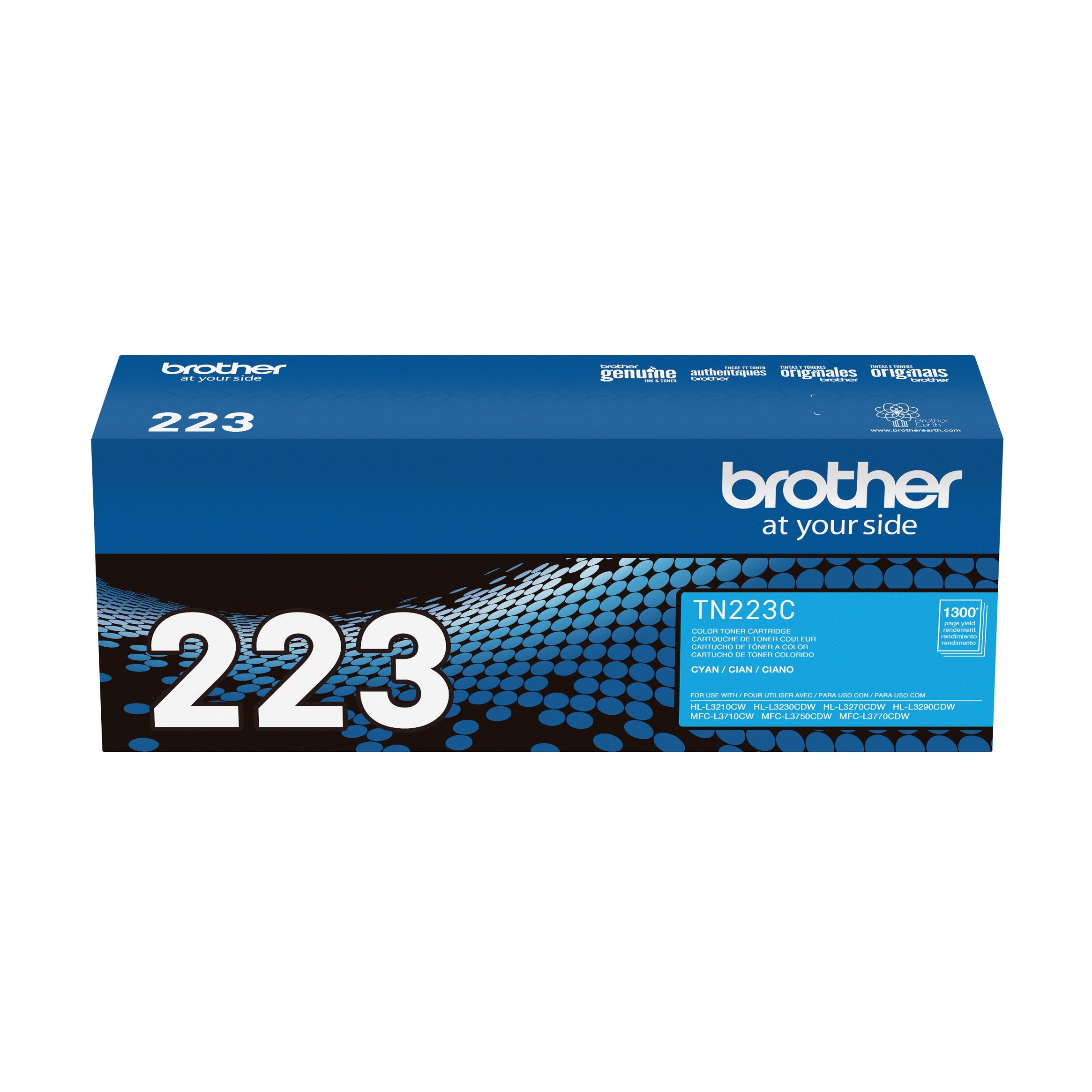 Cartouche de toner cyan Brother TN223C authentique à rendement standard