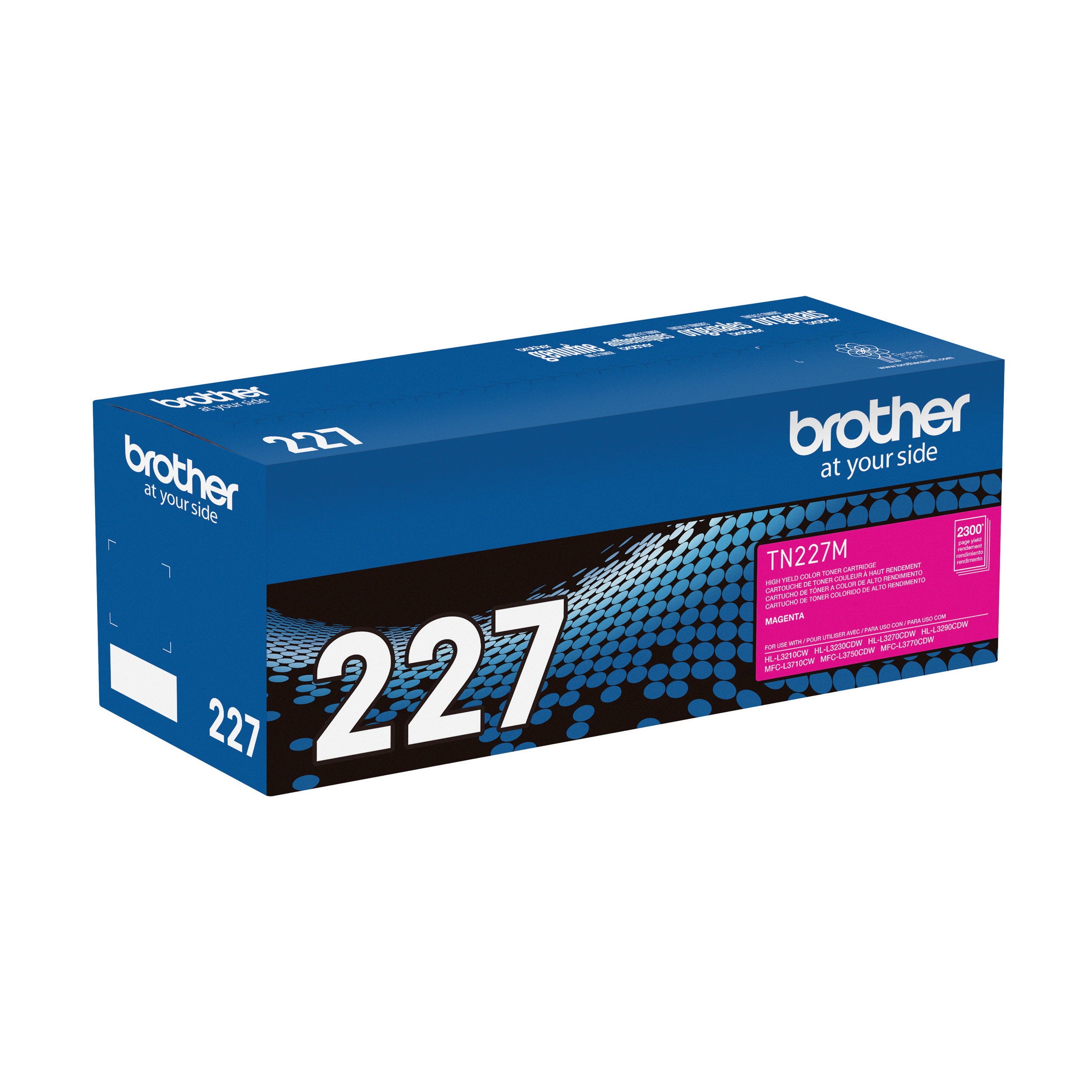 Cartouche de toner magenta Brother TN227M authentique à haut rendement