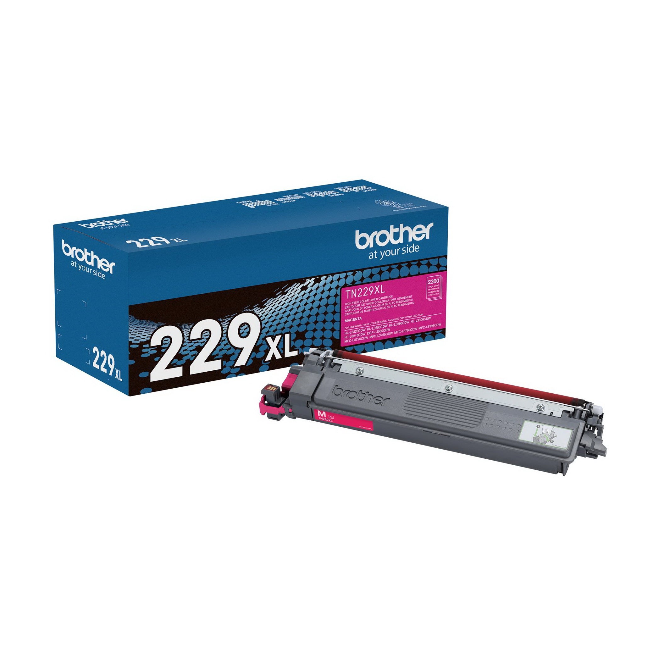 Cartouche de toner magenta Brother TN229M authentique à haut rendement