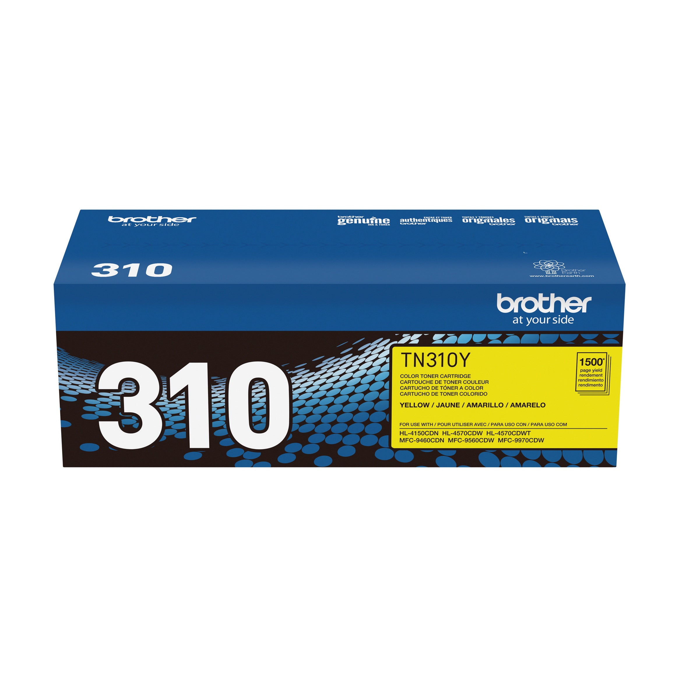 Cartouche de toner jaune Brother TN310Y authentique à rendement standard