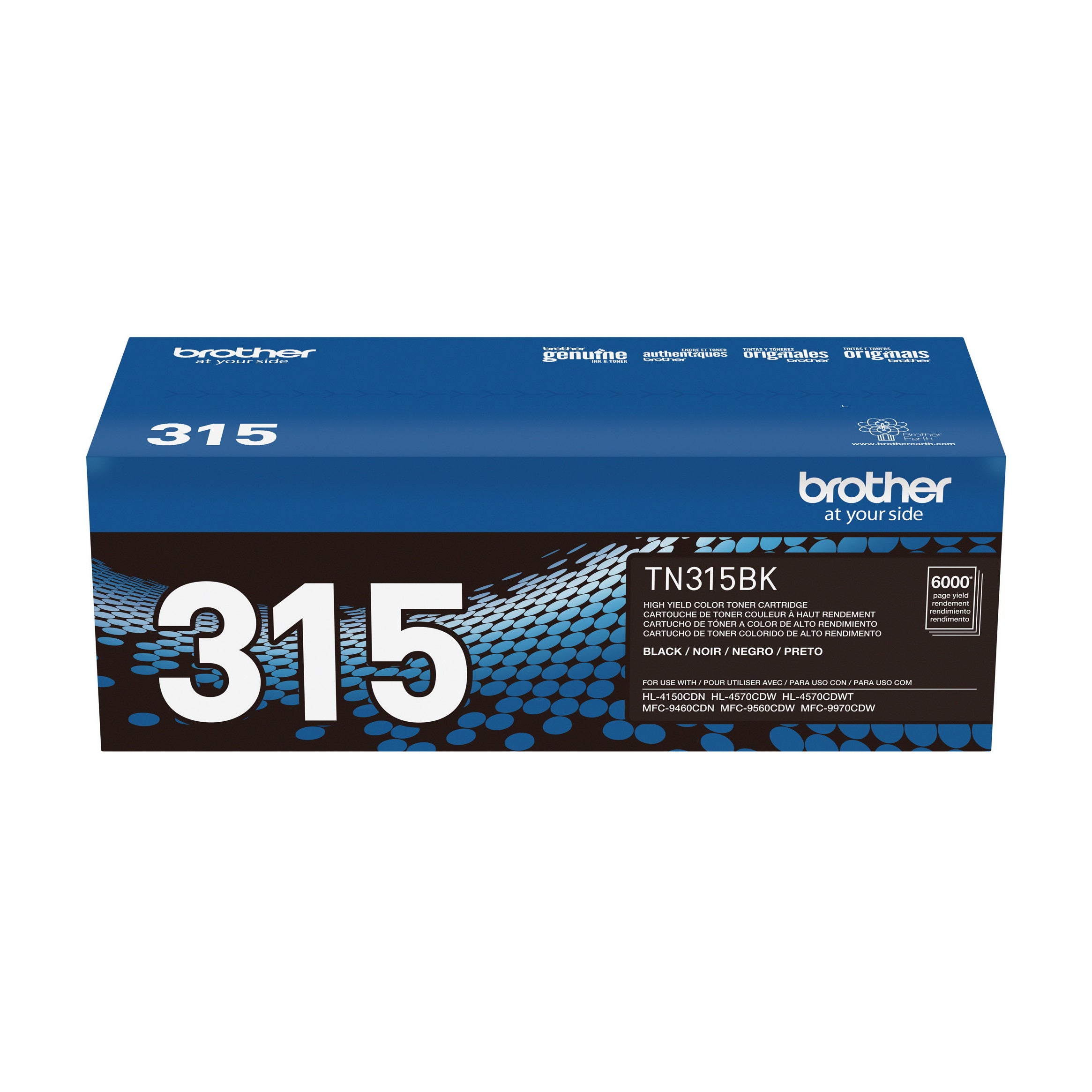 Cartouche de toner noir Brother TN315BK authentique à haut rendement