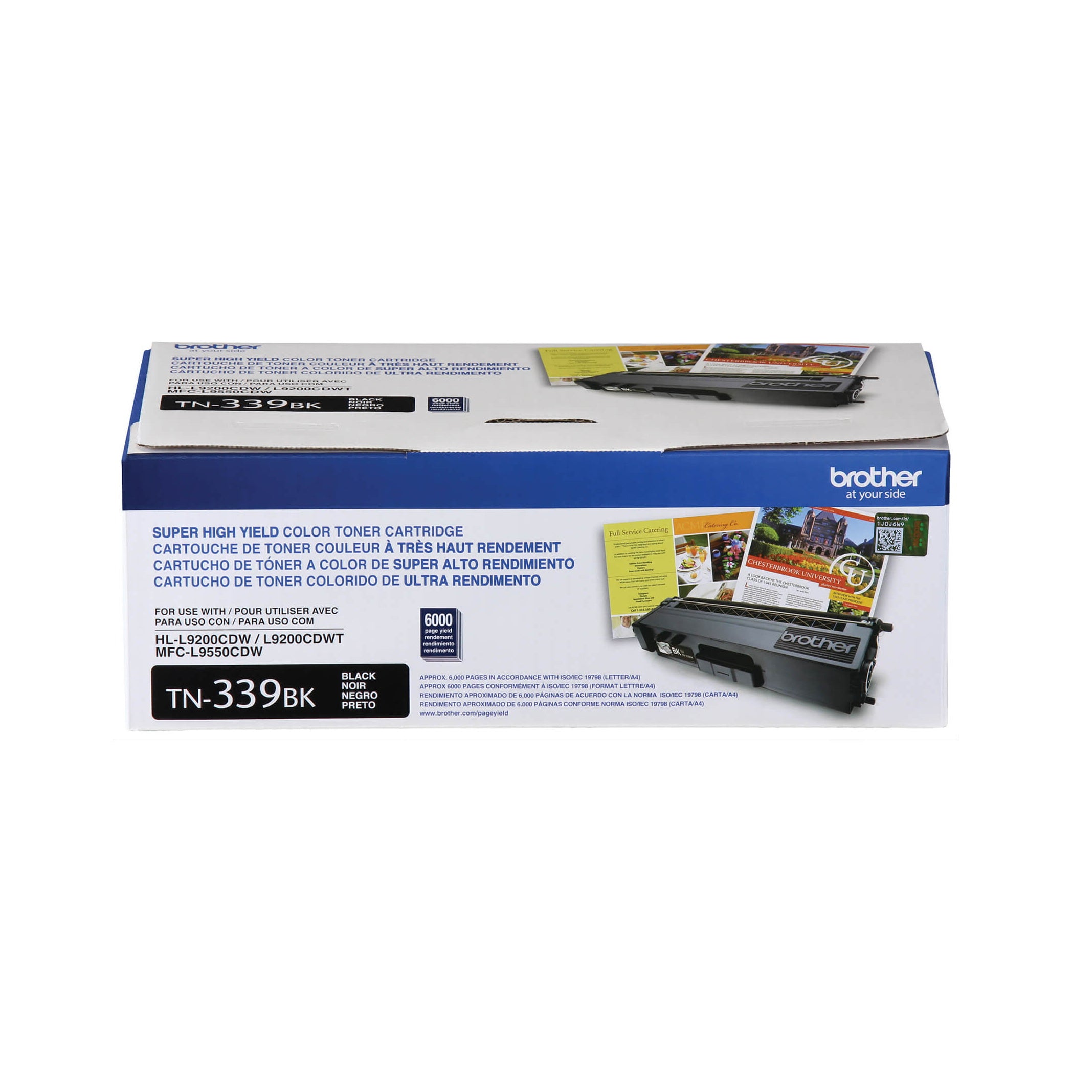 Cartouche de toner noir Brother TN339BK authentique à haut rendement