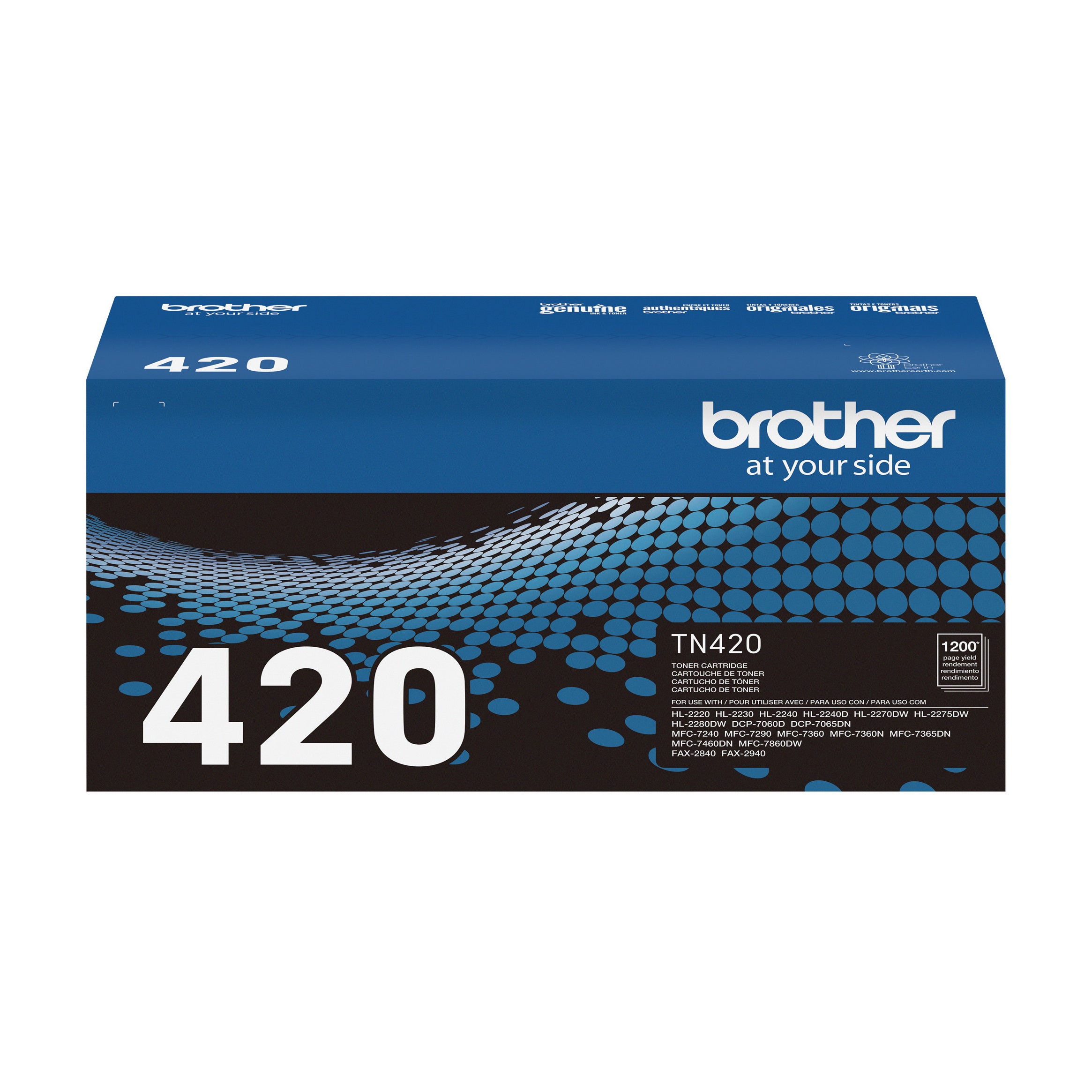 Cartouche de toner noir Brother TN420 authentique à rendement standard