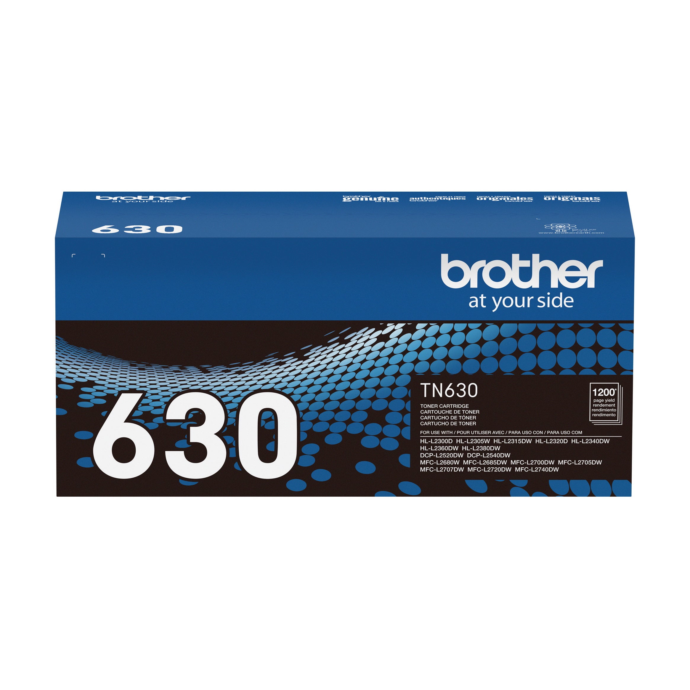 Cartouche de toner noir Brother TN630 authentique à rendement standard