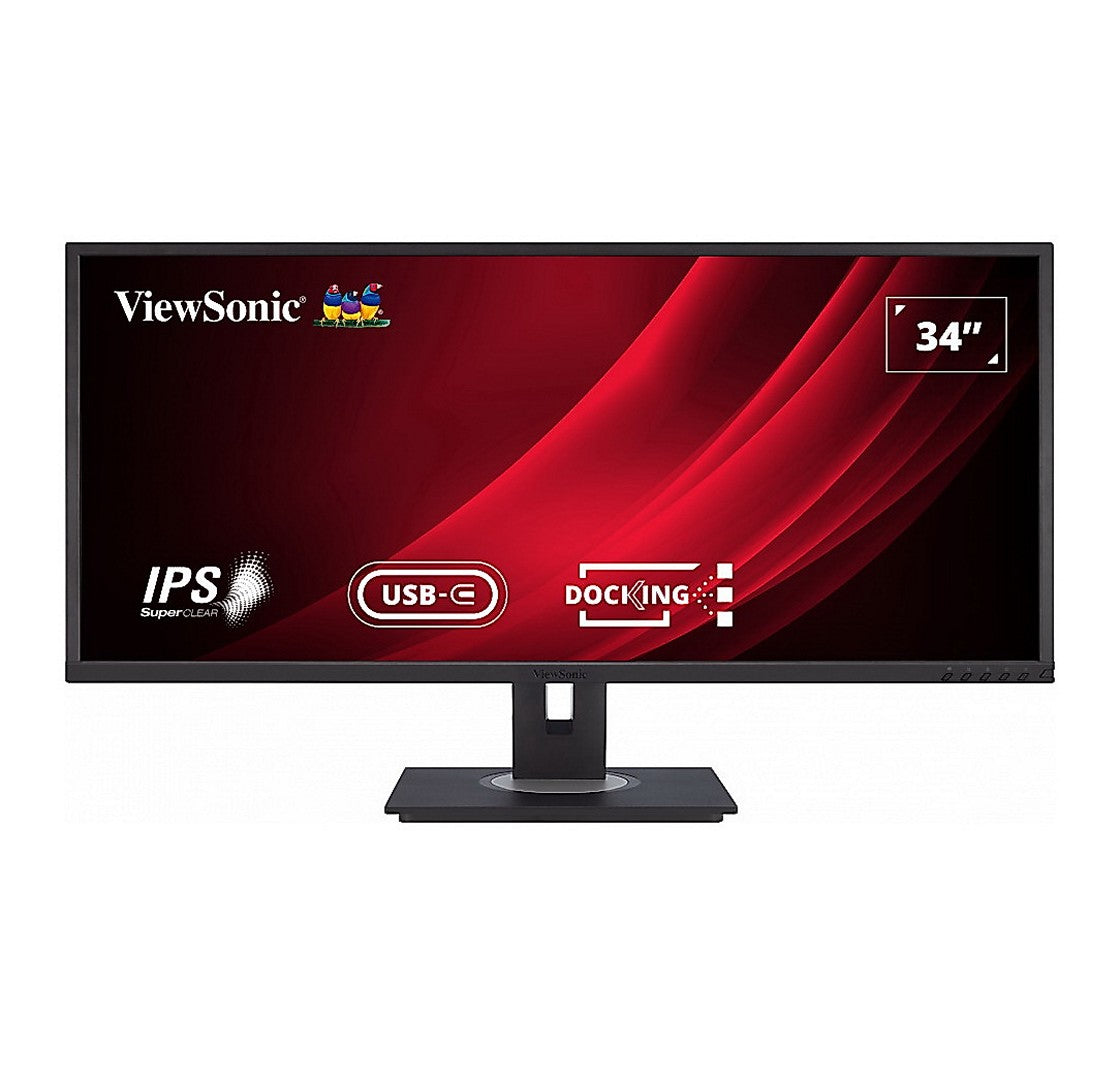 Écran professionnel ViewSonic UltraWide VG3456 de 34 po - USB-C - WQHD - 60 Hz - Ergonomique - AMD FreeSync (VG3456)