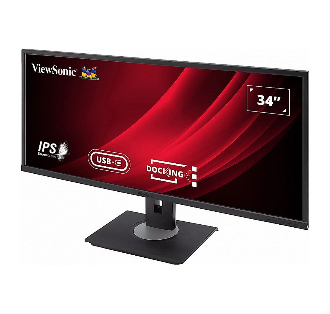 Écran professionnel ViewSonic UltraWide VG3456 de 34 po - USB-C - WQHD - 60 Hz - Ergonomique - AMD FreeSync (VG3456)