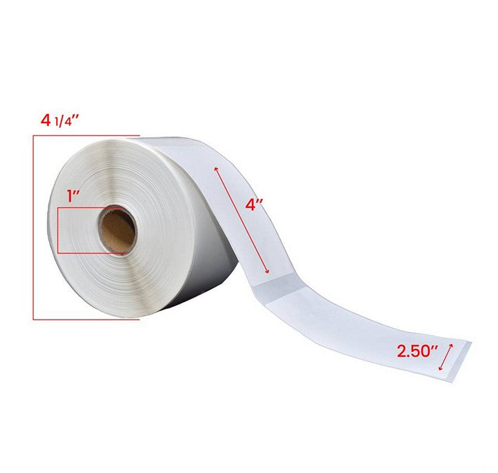 PREMIUM TAPE - Étiquettes d'expédition compatible Zebra ZE101 - 2.25 x 4