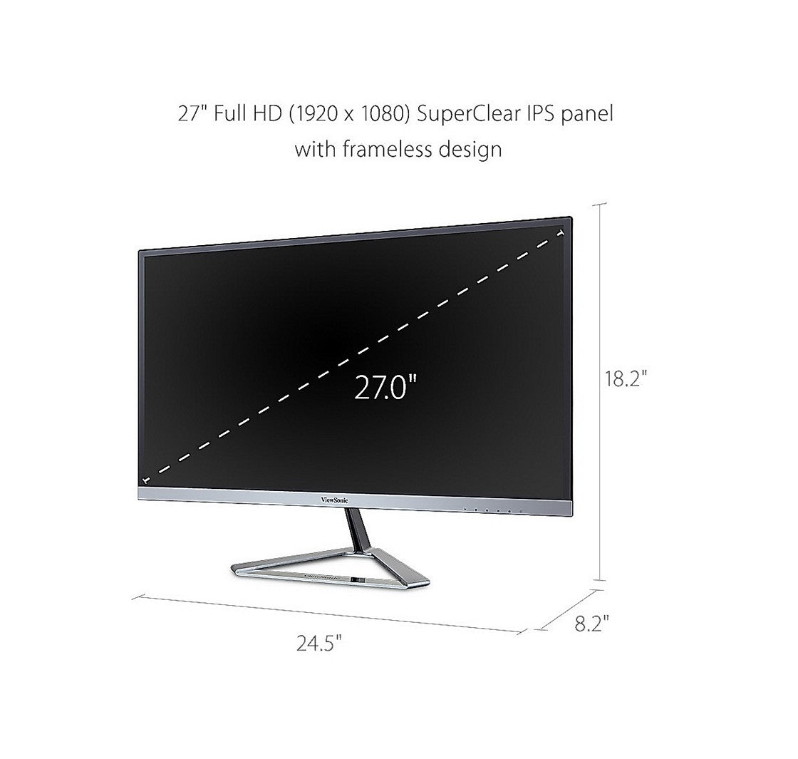 Écran de jeu ViewSonic VX2776-SMHD de 27 po - FHD - 75 Hz (VX2776-SMHD)