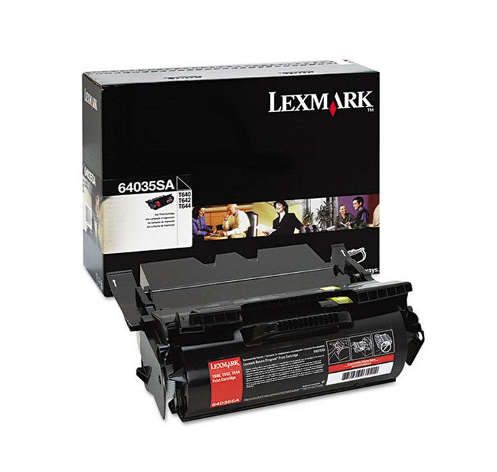 Cartouche de toner noir Lexmark 64035SA à haute capacité pour imprimante Lexmark T640