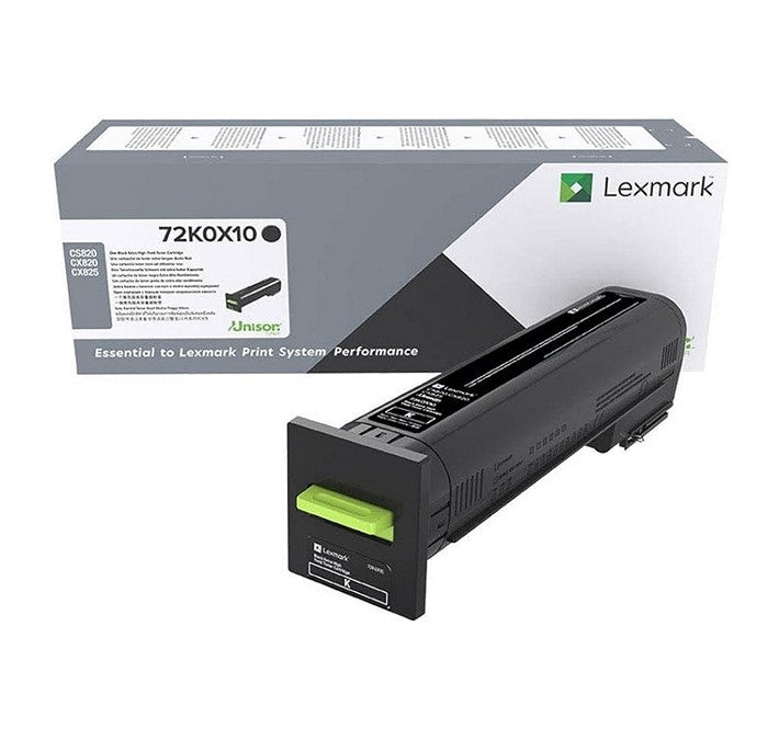 Cartouhe de toner noir Lexmark 72K0X10 à extra haute capacité pour imprimante Lexmark CS820