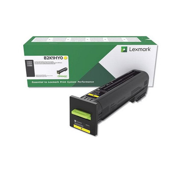 Cartouche de toner jaune Lexmark 82K1HY0 à haute capacité pour imprimante Lexmark CX820