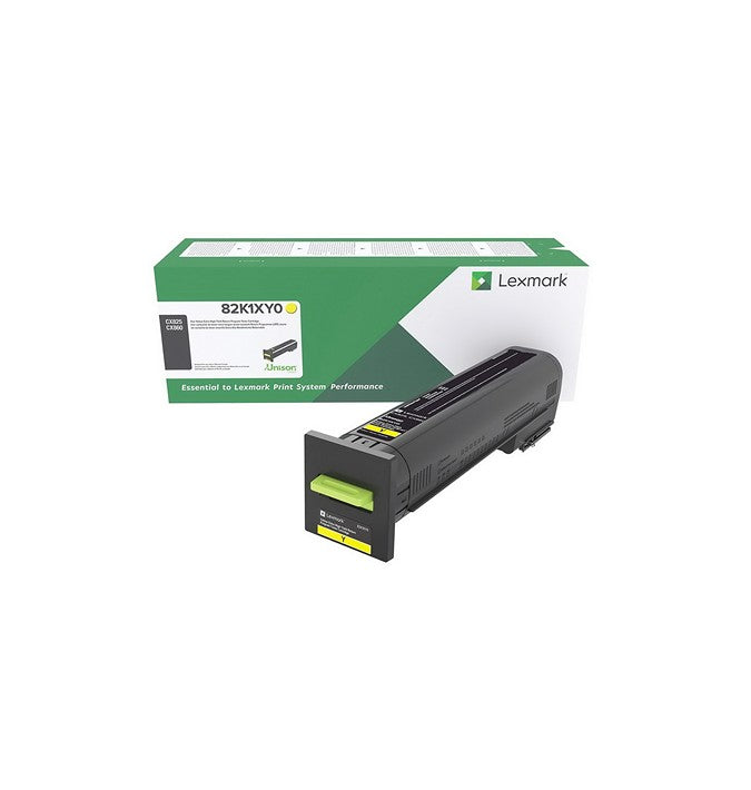 Cartouche de toner jaune Lexmark 82K1XY0 à extra haute capacité pour imprimante Lexmark CX825 et CX860