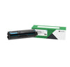 Cartouche de toner cyan Lexmark C331HC0 à haute capacité pour imprimante Lexmark C3326 et MC3326