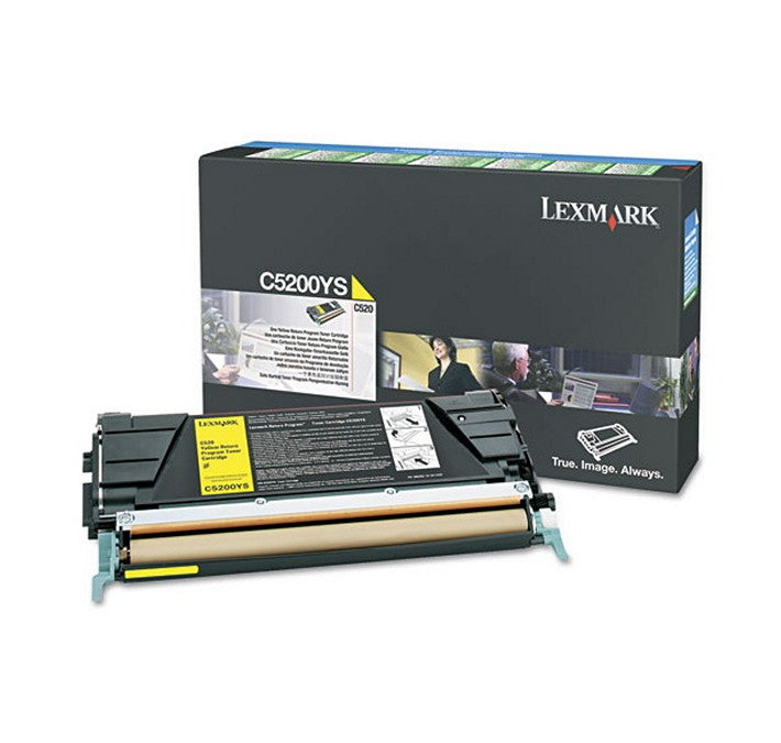 Cartouche de toner jaune Lexmark C5200YS pour imprimante Lexmark CS520 et CS530