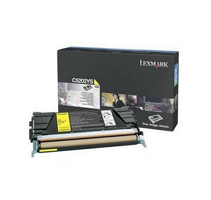 Cartouche de toner jaune Lexmark C5202YS pour imprimante Lexmark C520 et C530