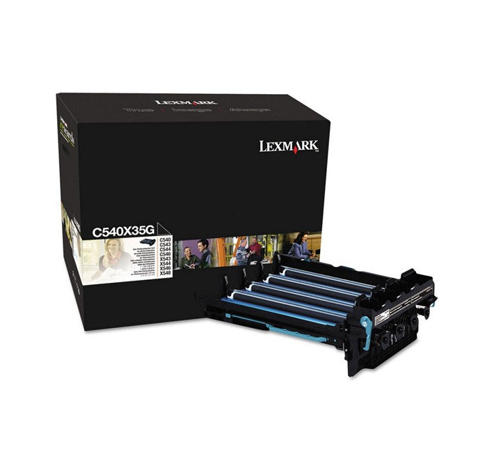 Ensemble de 4 unités photoconducteurs Lexmark C540X35G pour imprimante Lexmark C540