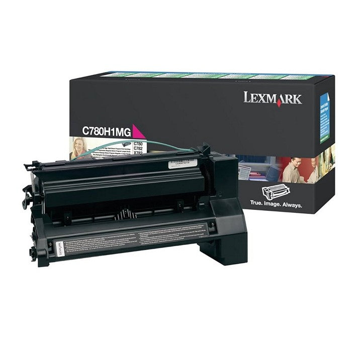 Cartouche de toner magenta Lexmark C780H2MG à haute capacité pour imprimante Lexmark C780 et C782