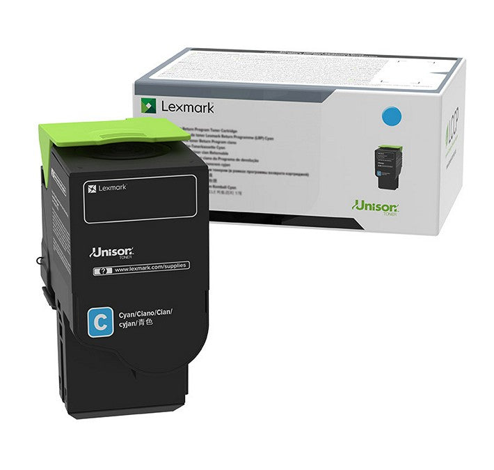 Cartouche de toner cyan Lexmark 78C0U20 à ultra haute capacité pour imprimante Lexmark CS521