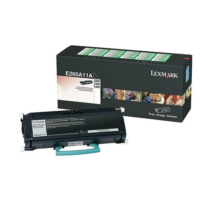 Cartouche de toner noir Lexmark E260A11A pour imprimante Lexmark E260