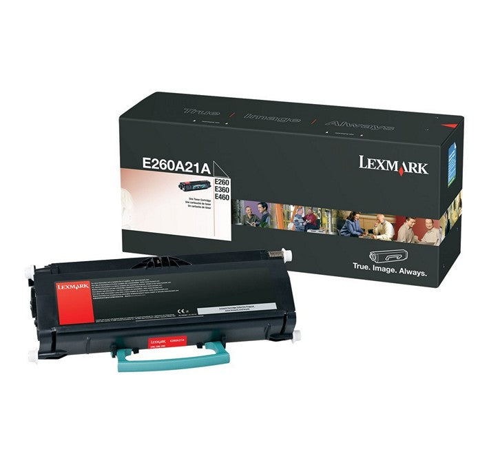 Cartouche de toner noir Lexmark E260A21A pour imprimante Lexmark E260