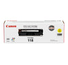 Cartouche de toner jaune Canon 118 pour imprimante Canon Color imageCLASS MF726C